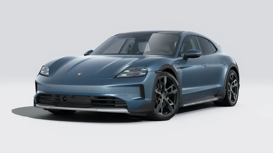 Porsche Taycan 4S Cross Turismo, Pale Blue Metallic